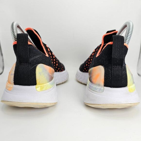 Nike React Phantom Run Flyknit Black Mango Womens 6.5 Running Shoes Sneakers - Picture 3 of 7